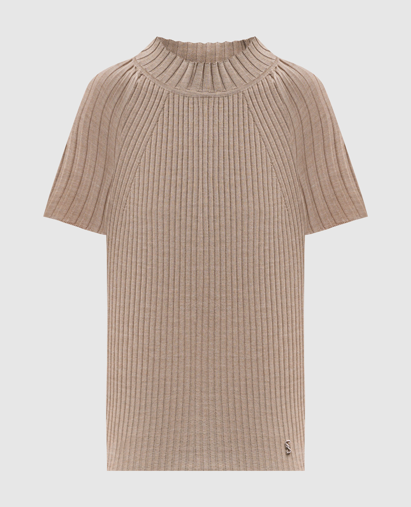 

Beige Jaden ribbed wool and silk top PROENZA SCHOULER
