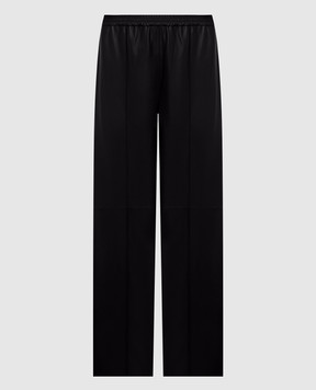 Yves Salomon Black leather pants 25EYP200XXAPAR