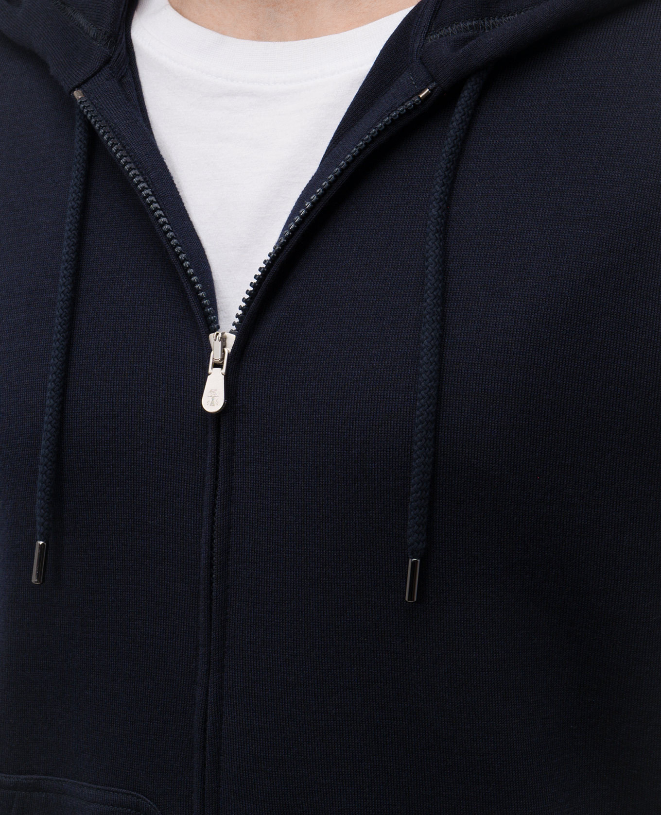 Blue cashmere and silk sports jacket Brunello Cucinelli 5