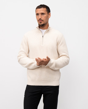 Woolrich Beige sweater with wool and cashmere CFWOKN2024MRUF5032