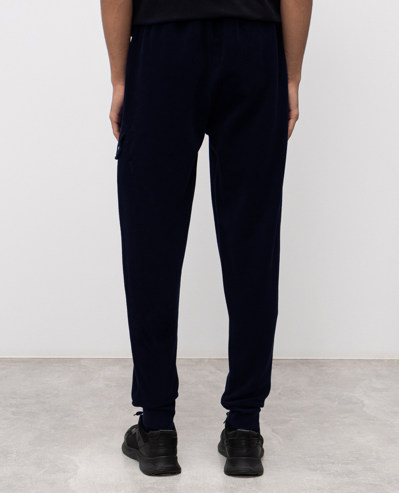 

Blue joggers with logo patch C.P. Company