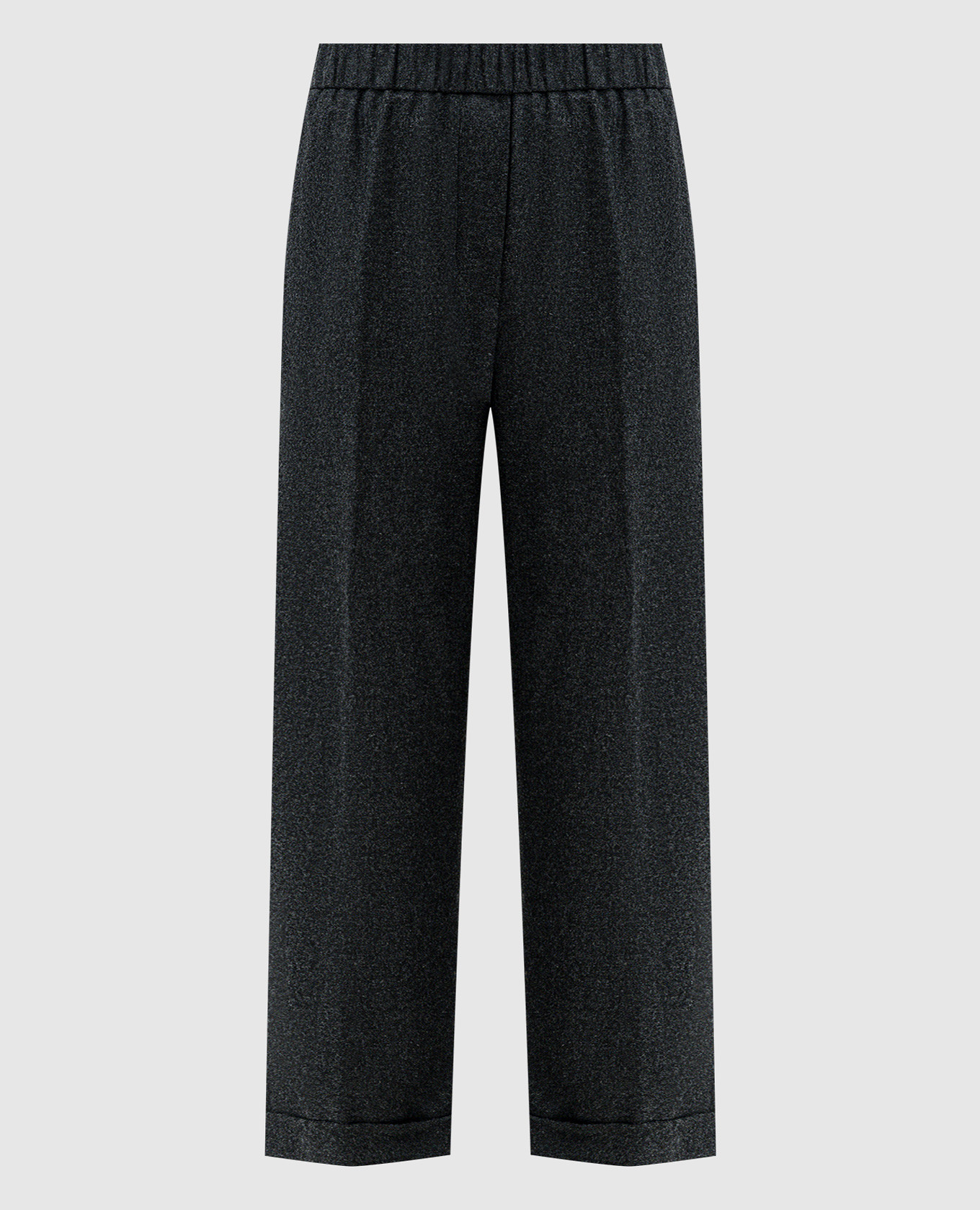 

Black melange pants with wool Peserico