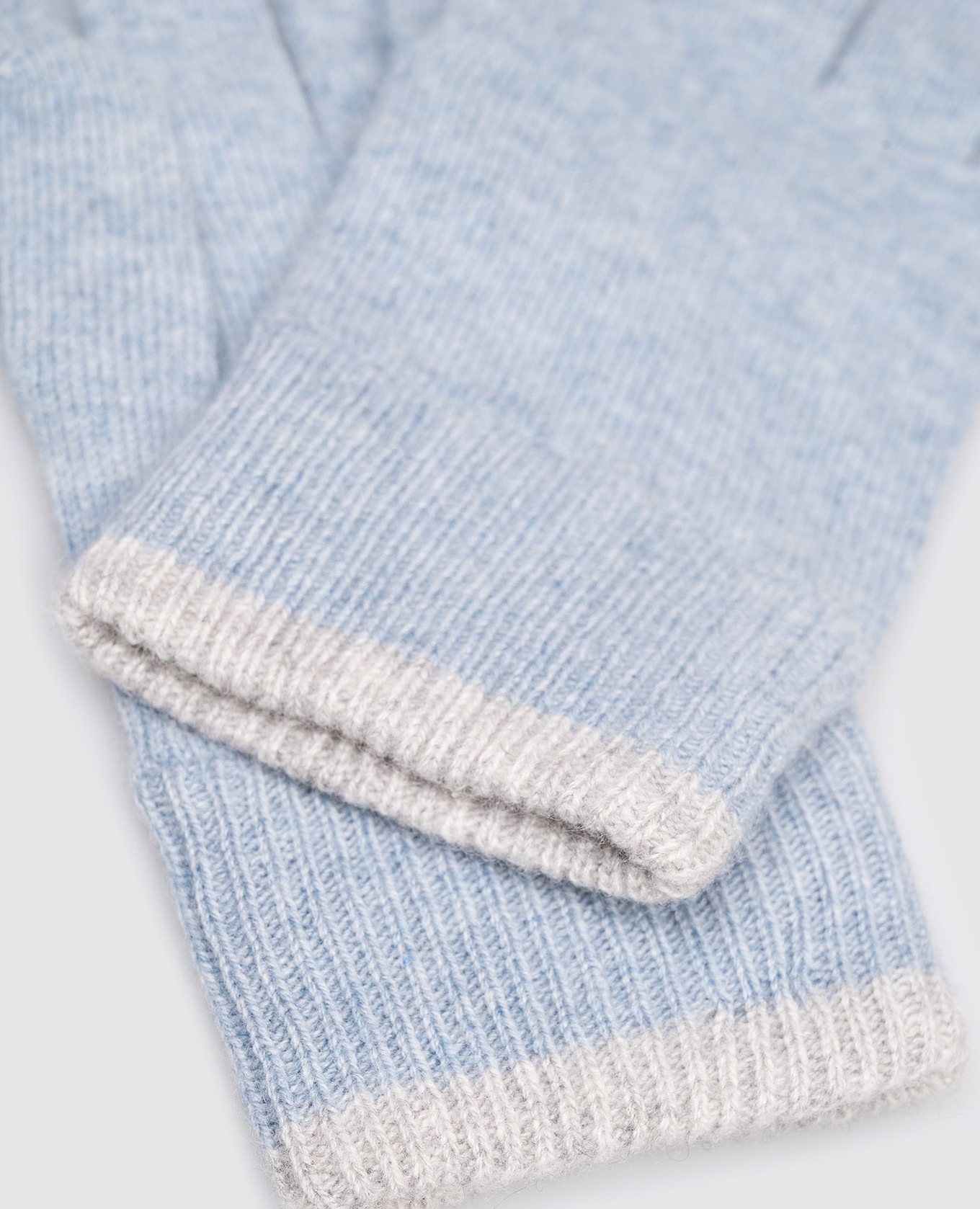 Children's blue cashmere gloves Brunello Cucinelli 3