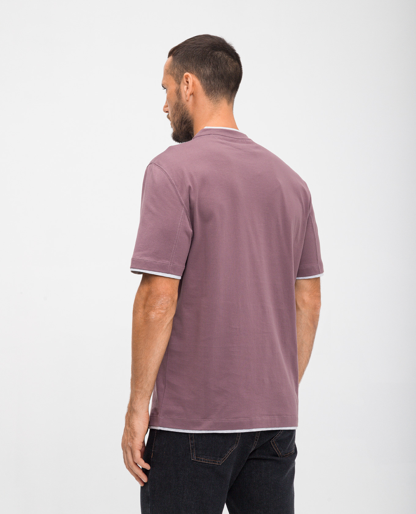 

Burgundy T-shirt Brunello Cucinelli