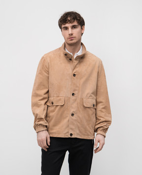 Stefano Ricci Beige suede jacket MDJ51000605911