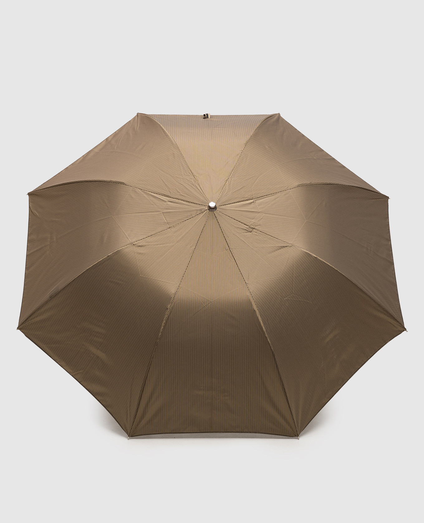

Brown folding umbrella in a pattern with a handle in the form of an eagle's head Pasotti