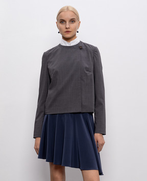 Brunello Cucinelli Gray double-breasted wool jacket MA5542174