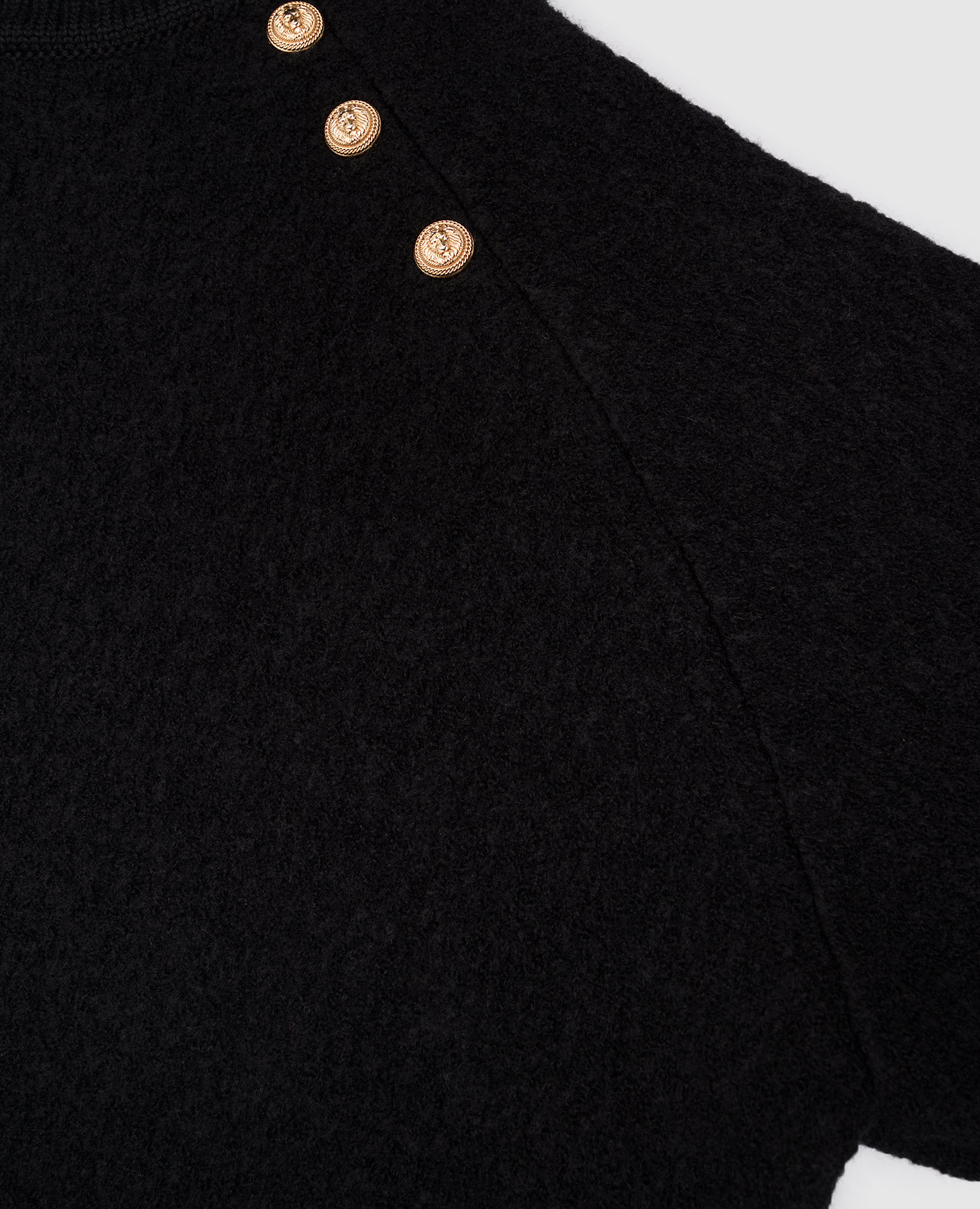 

Children's black sweater with wool Balmain