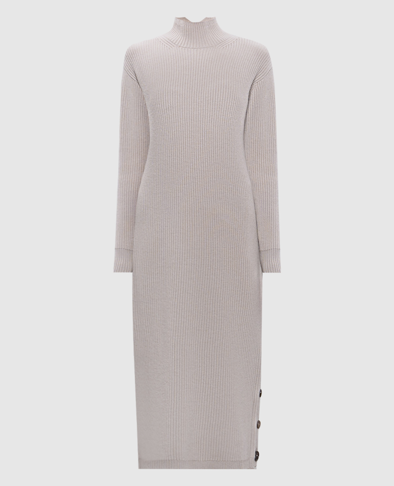 

Beige wool and cashmere midi dress Max Mara