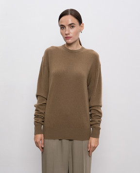 Toteme Brown cashmere jumper 254WRT0613YA0222