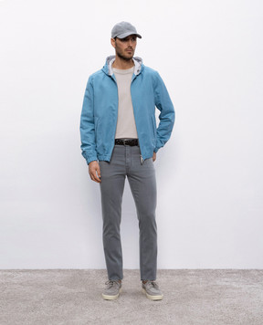 Stefano Ricci Grey jeans with logo patch MFT51B3140T286BK