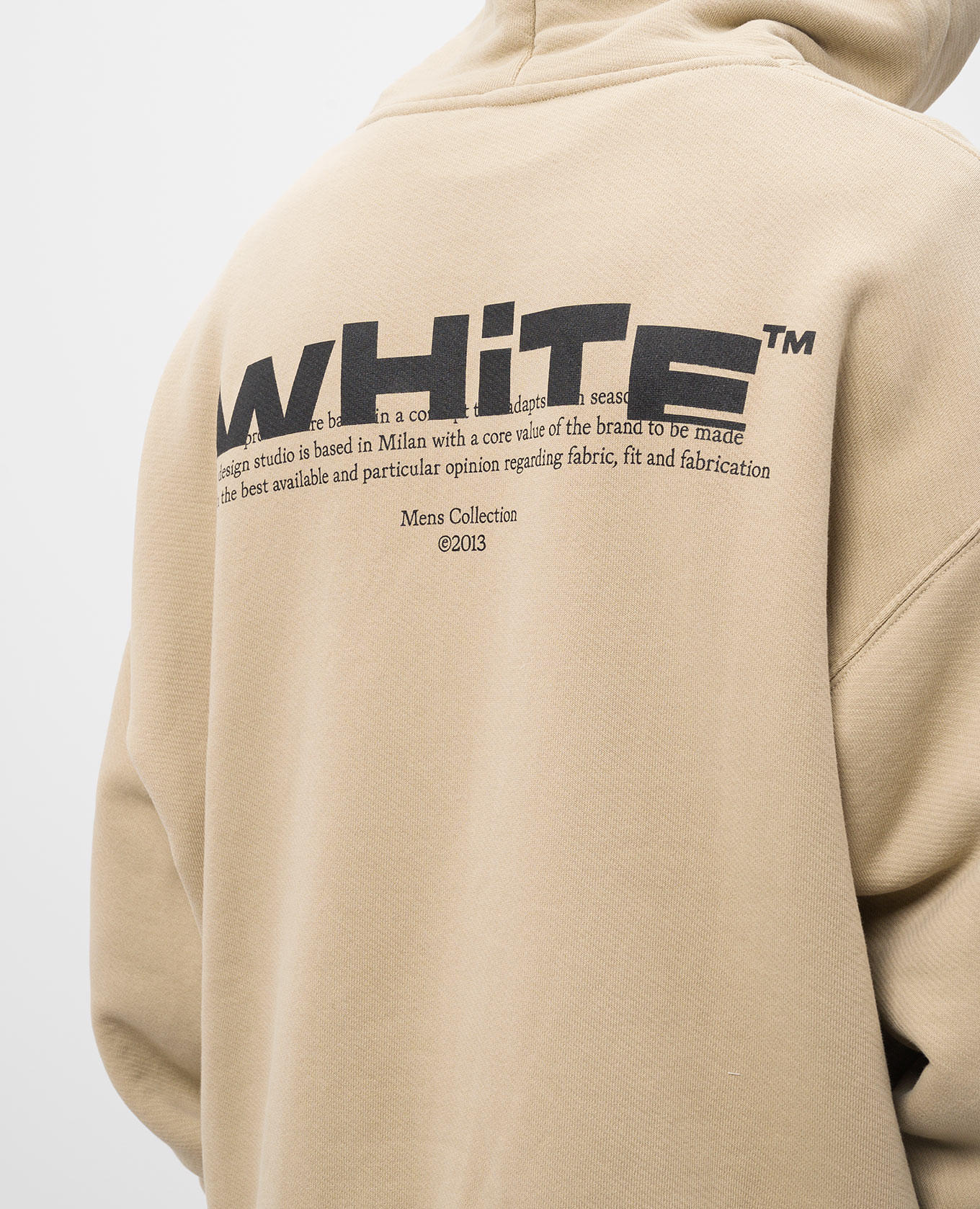 

Beige hoodie with logo print Off-White