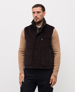 Dolce&Gabbana Brown corduroy vest G9BRTTFUVET