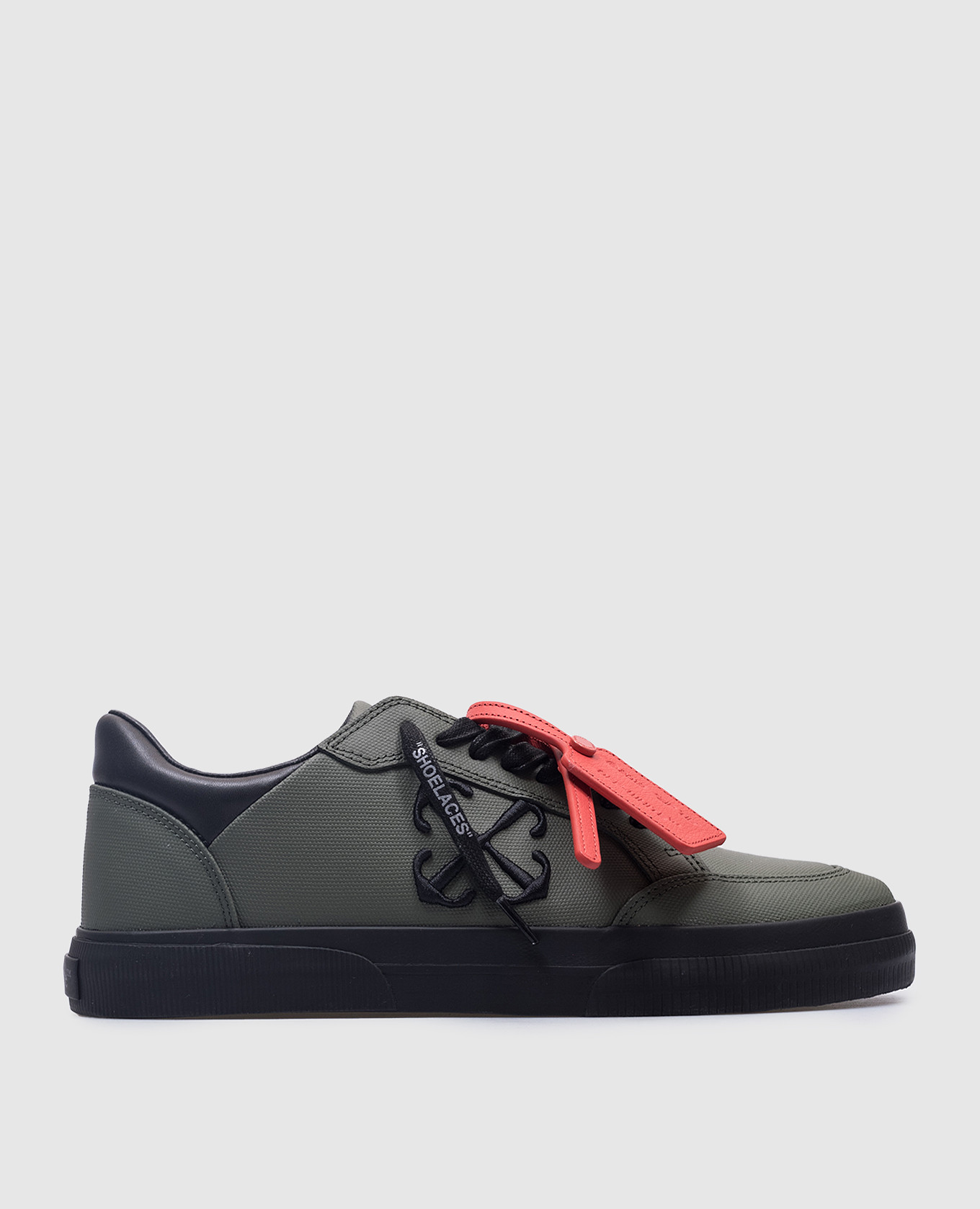 

Green New Low Vulcanized leather sneakers with logo Off-White