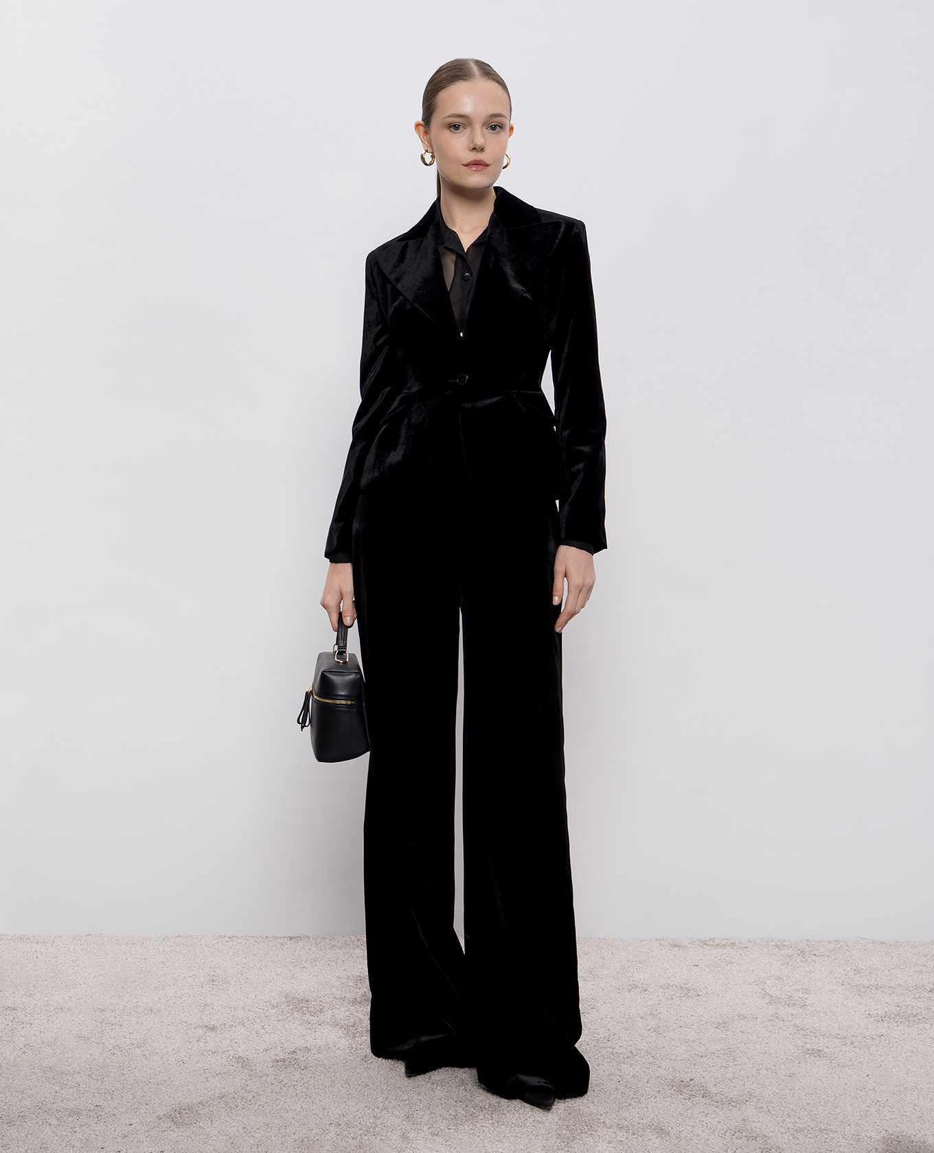 Black velvet jacket with silk Ermanno Scervino 2