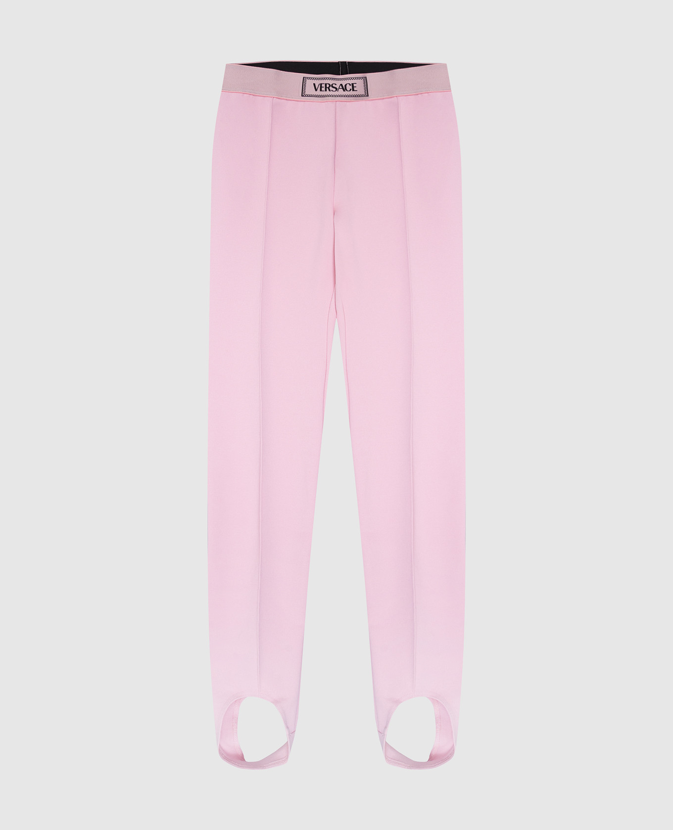 

Children's pink leggings with straps Versace
