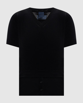 Juun.j Black wool top JW5751W035