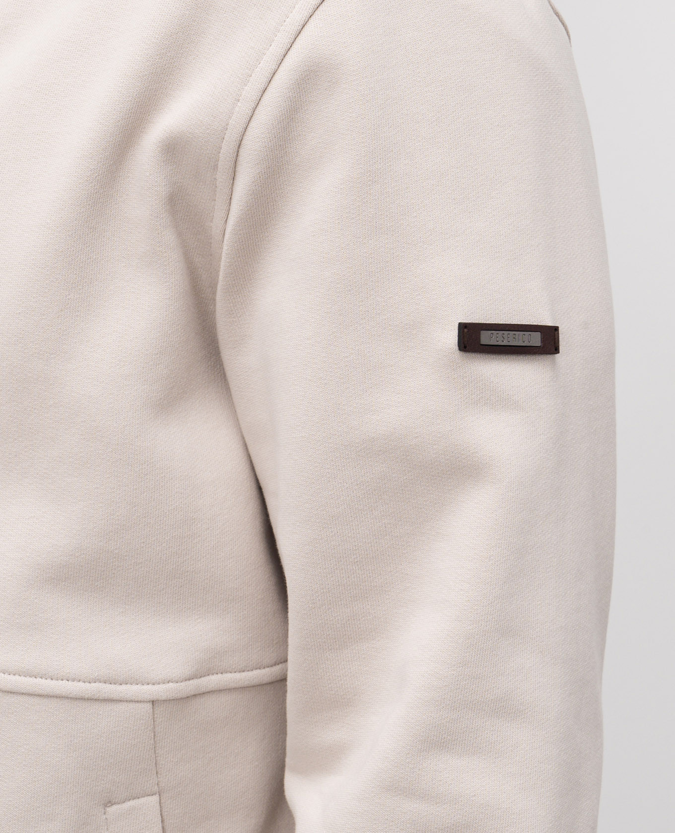 

Beige sports jacket with logo Peserico