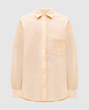 Woolrich Orange checkered shirt CFWWSI0213FRUT4070