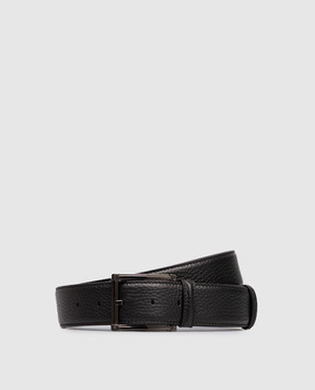Stefano Ricci Black leather belt N382VDA434U