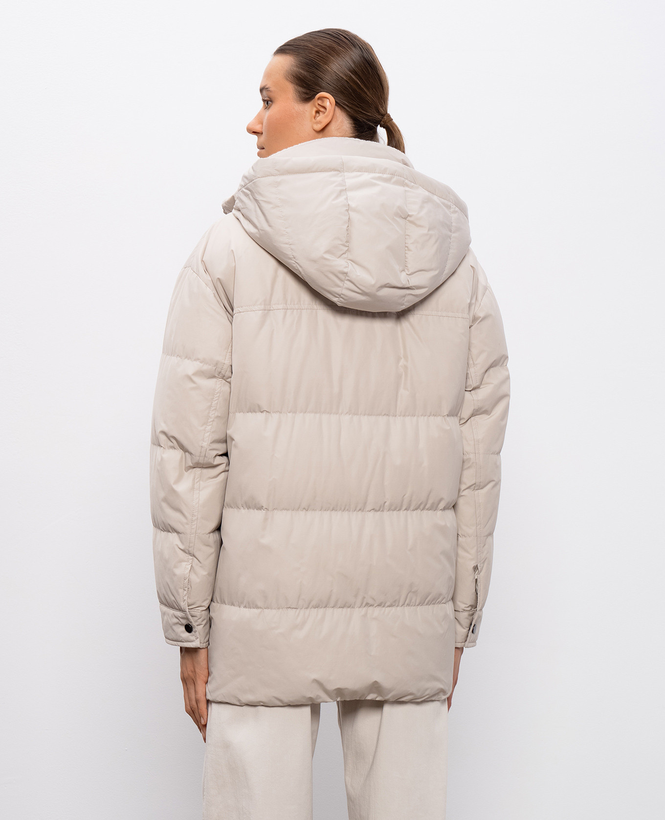 

Beige down jacket Brunello Cucinelli
