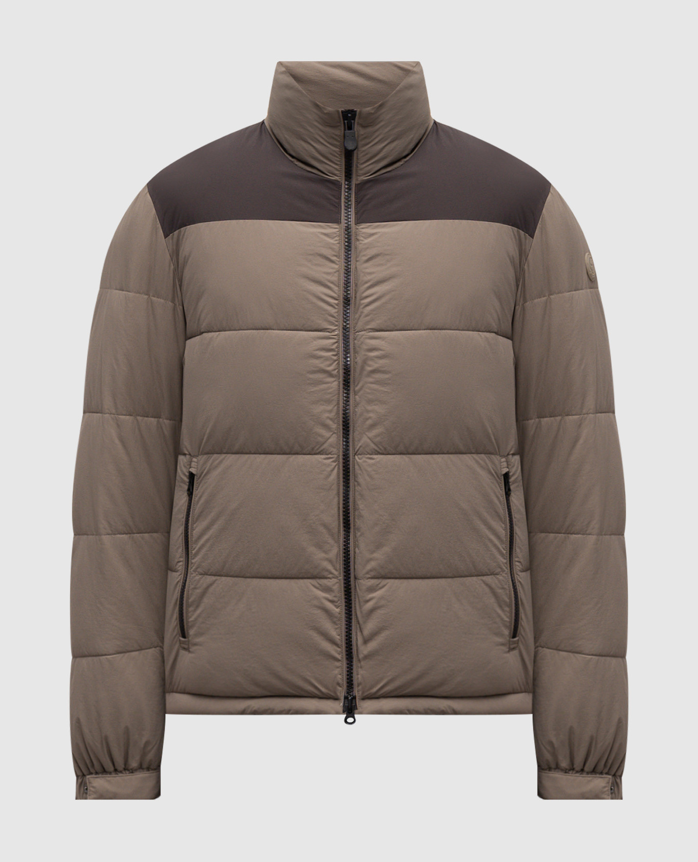 

Khaki jacket with logo patch Save the duck