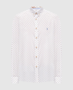 Florentino White shirt with geometric print 124745414804