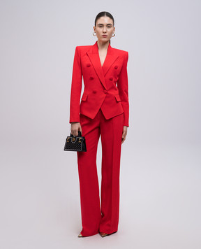Balmain Red double-breasted jacket EF0SI505VB00