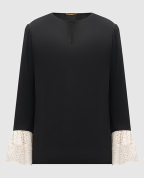 Saint Laurent Black silk blouse 453804