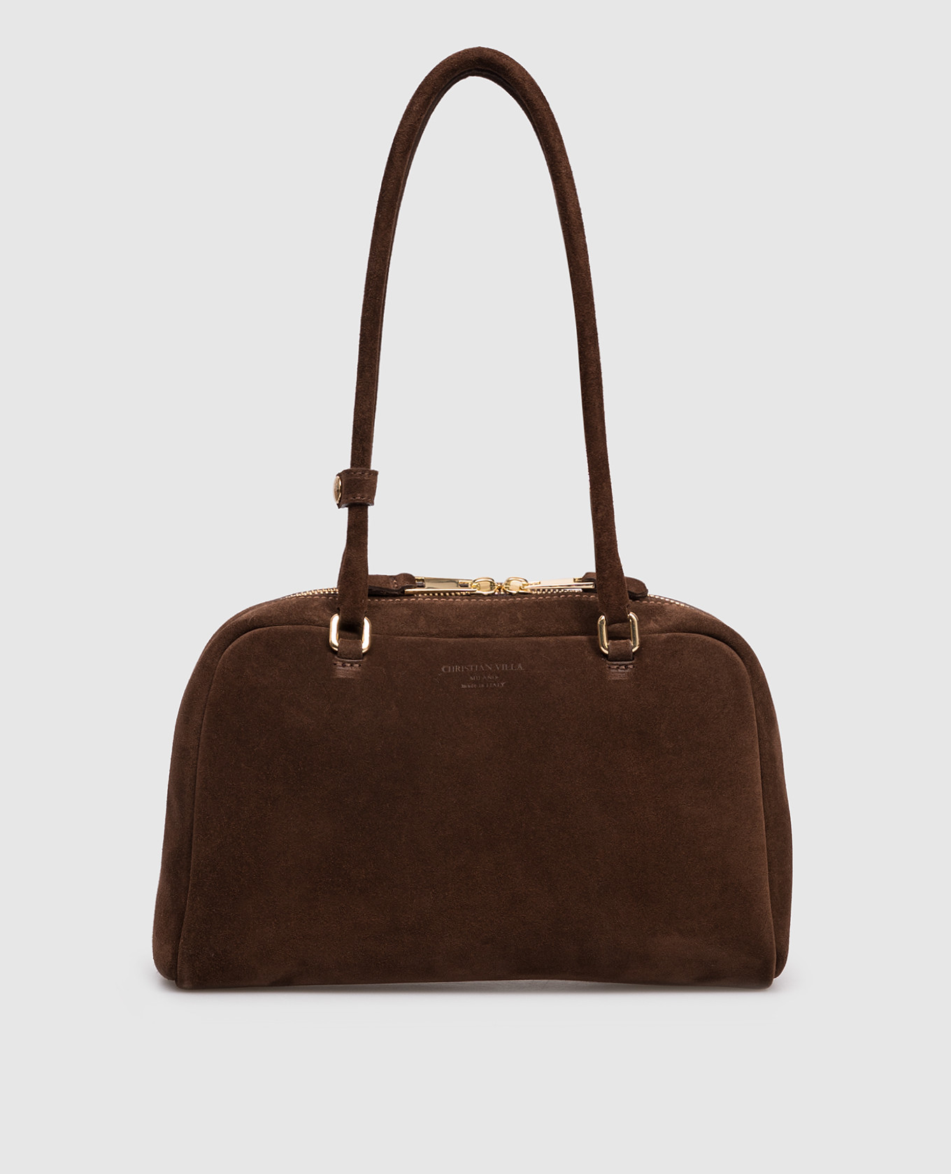 

Hilary brown suede tote bag Christian Villa