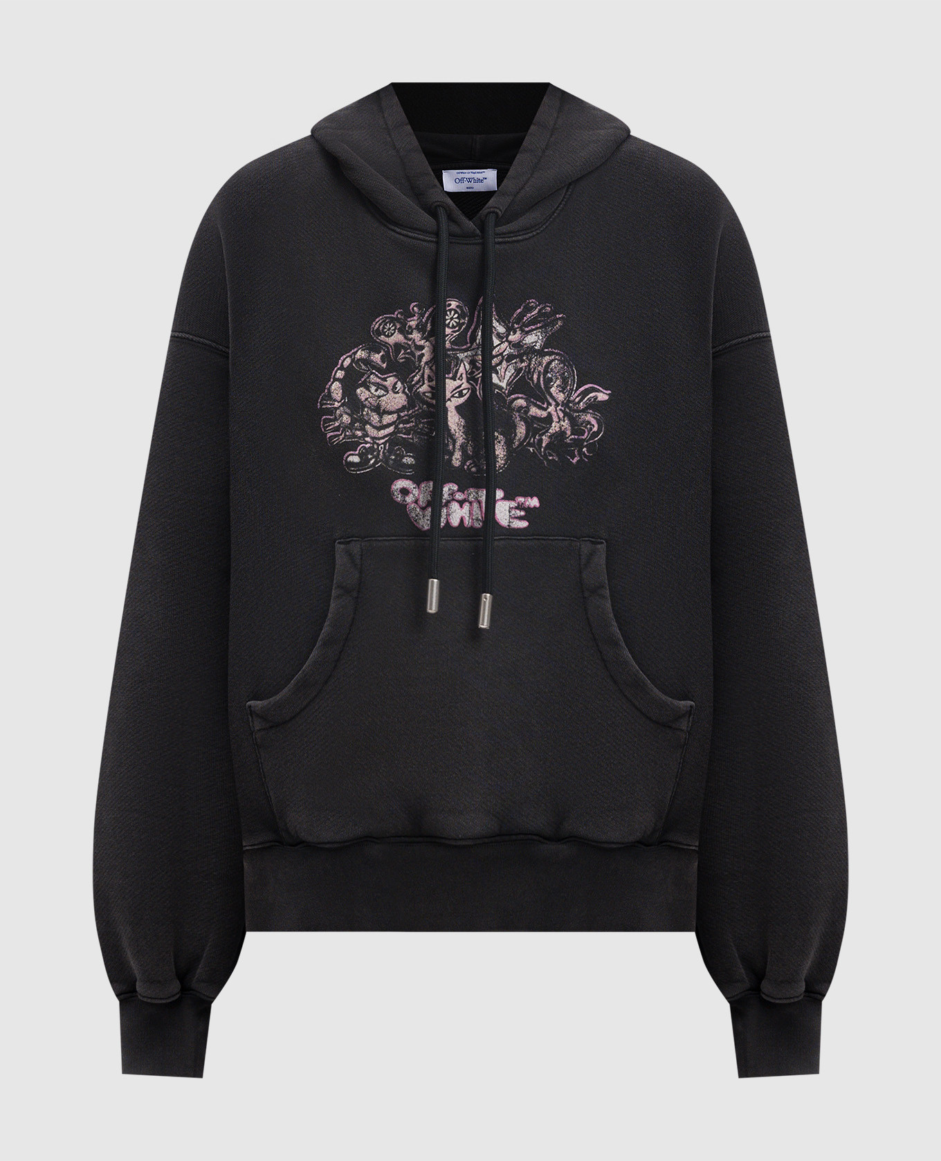 

Gray hoodie with logo print Off-White, Grey