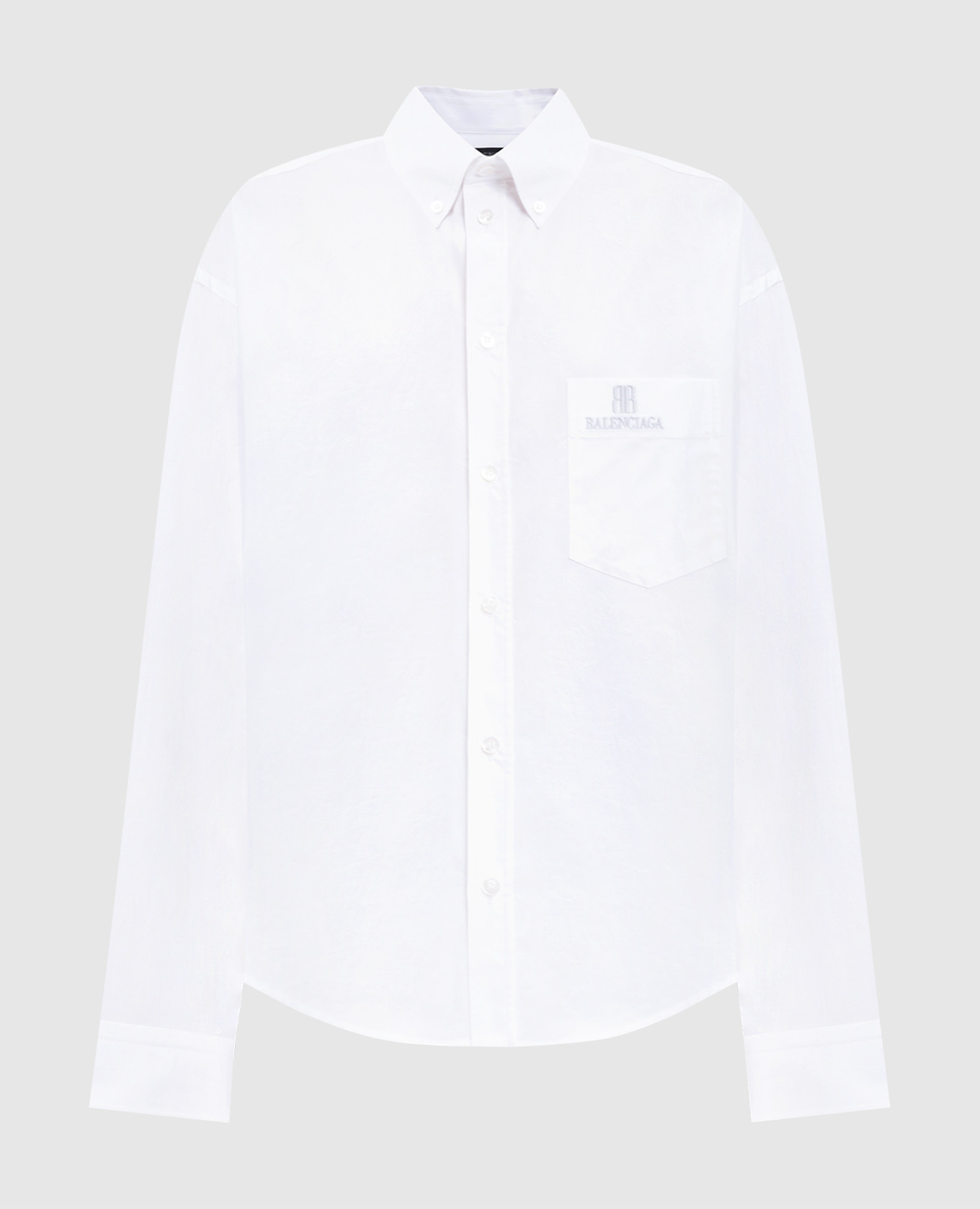 

White shirt with logo embroidery Balenciaga