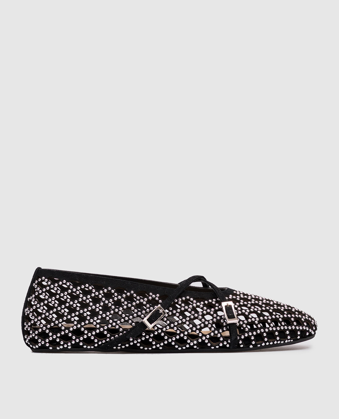 Black suede ballet flats Mach&Mach