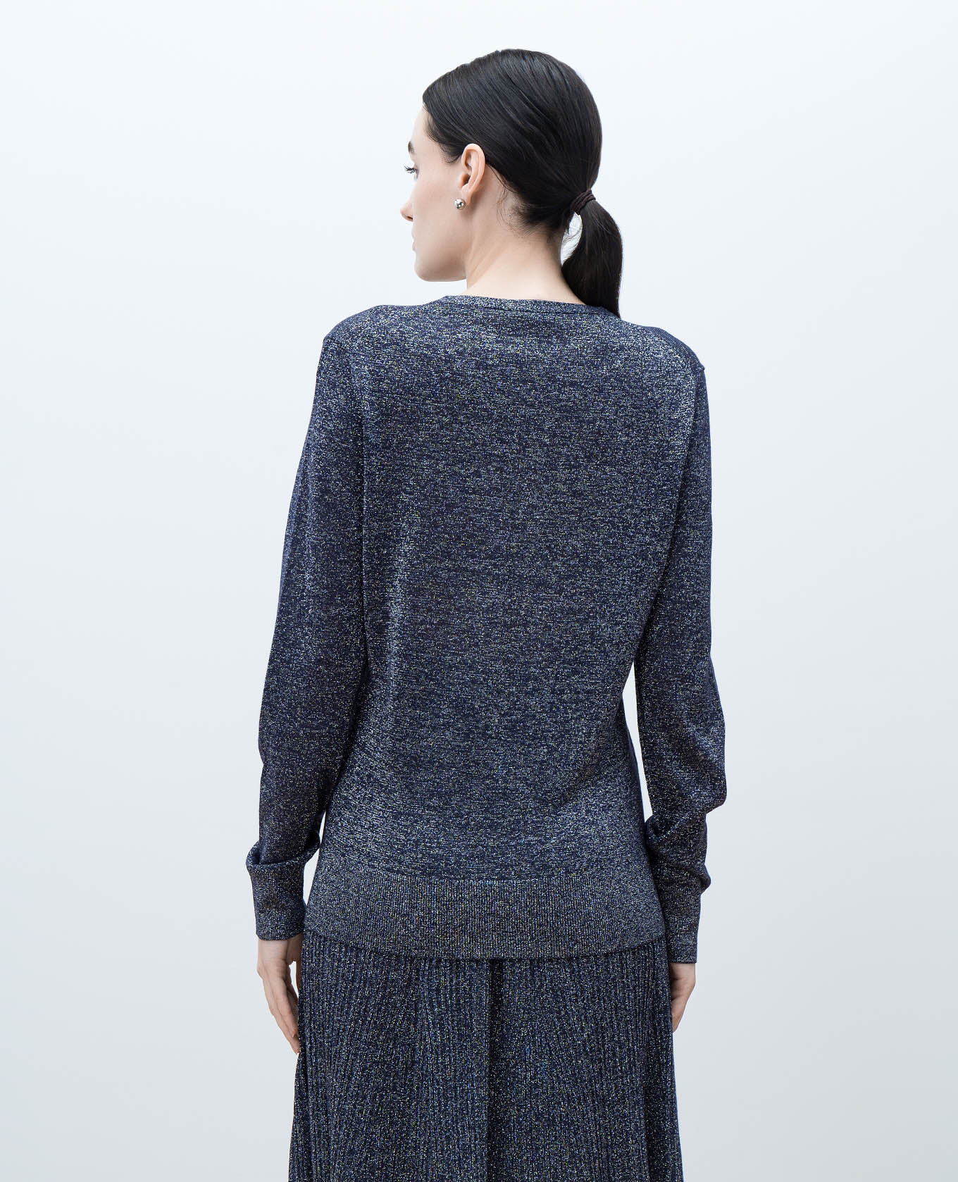 Purple lurex pullover JOSEPH 4