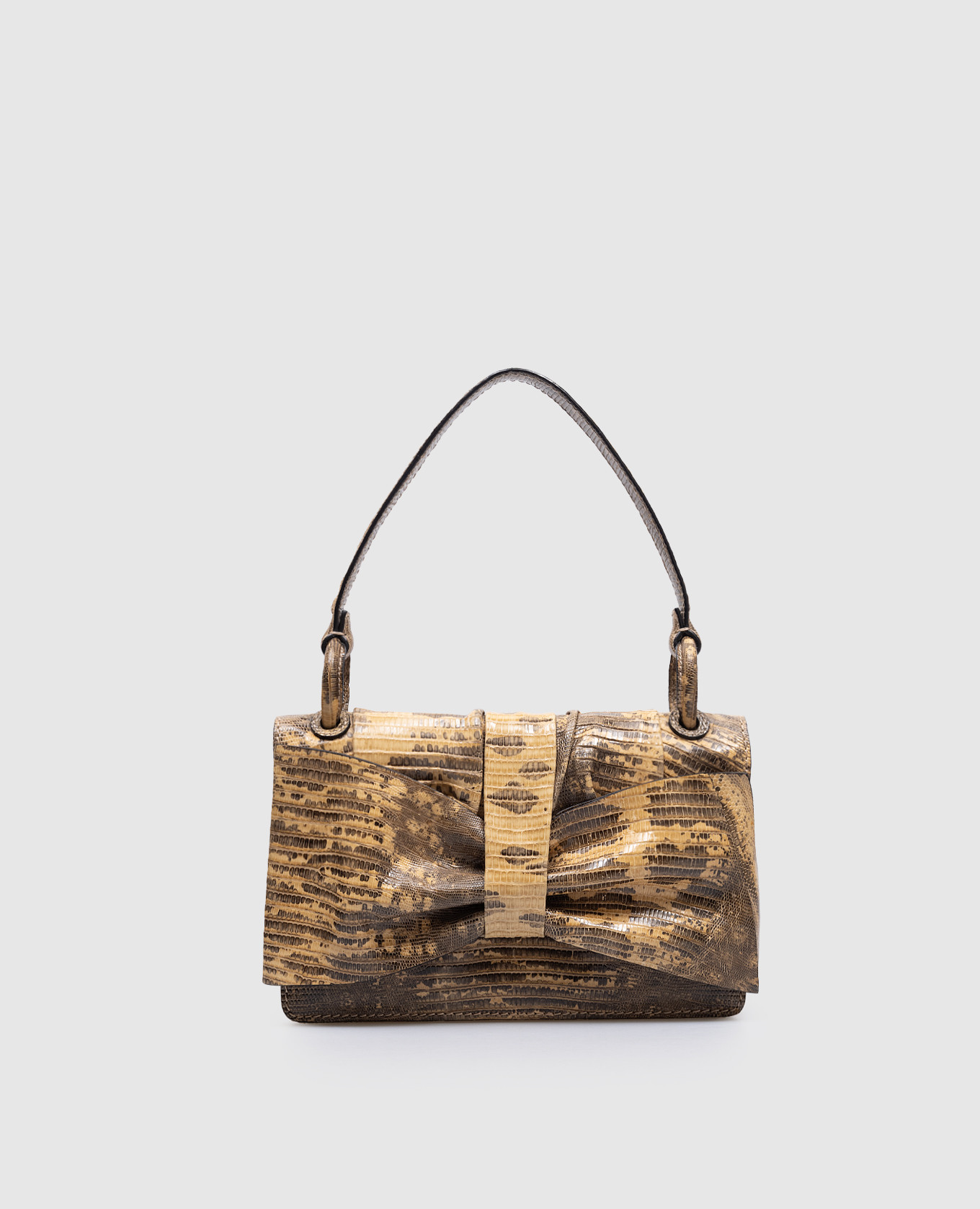

Brown bag made of reptile skin Valentino, Коричневый
