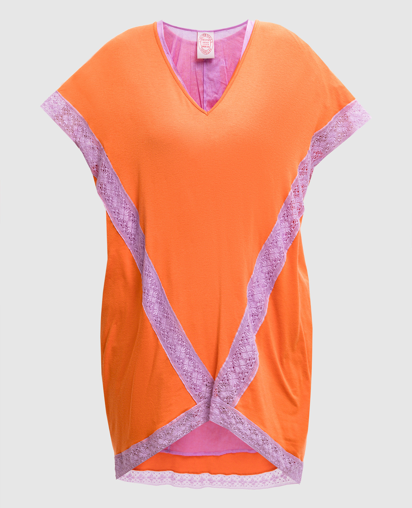 

Orange top with lace BP56