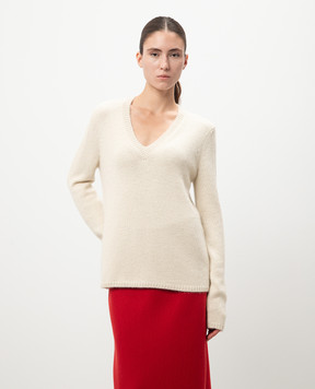 Gabriela Hearst Isiah beige cashmere pullover 1249745A090