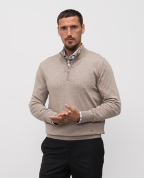 ISAIA Beige wool jumper MG8018YP005