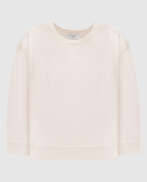 Peserico Beige jumper with monil chain S99816F1409173