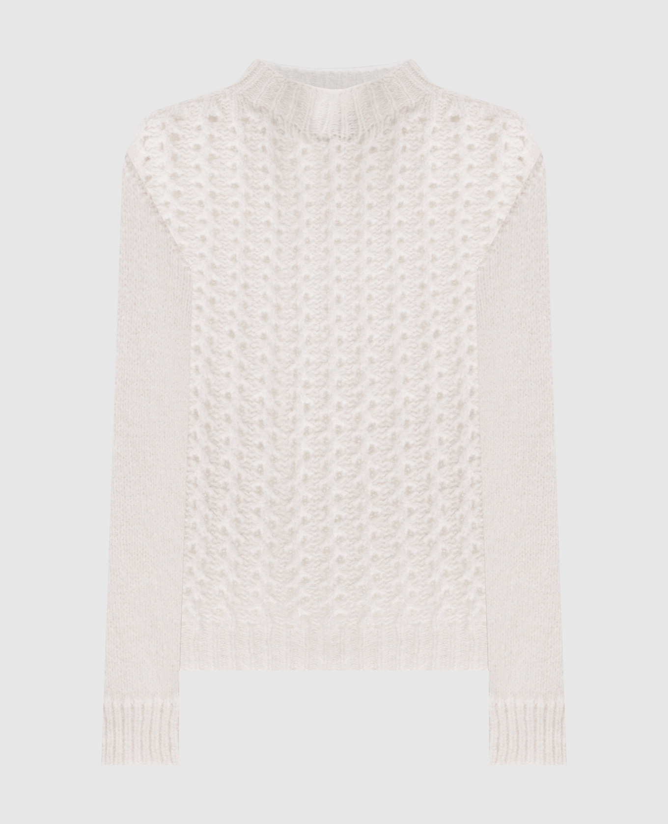 Beige alpaca wool sweater Dondup