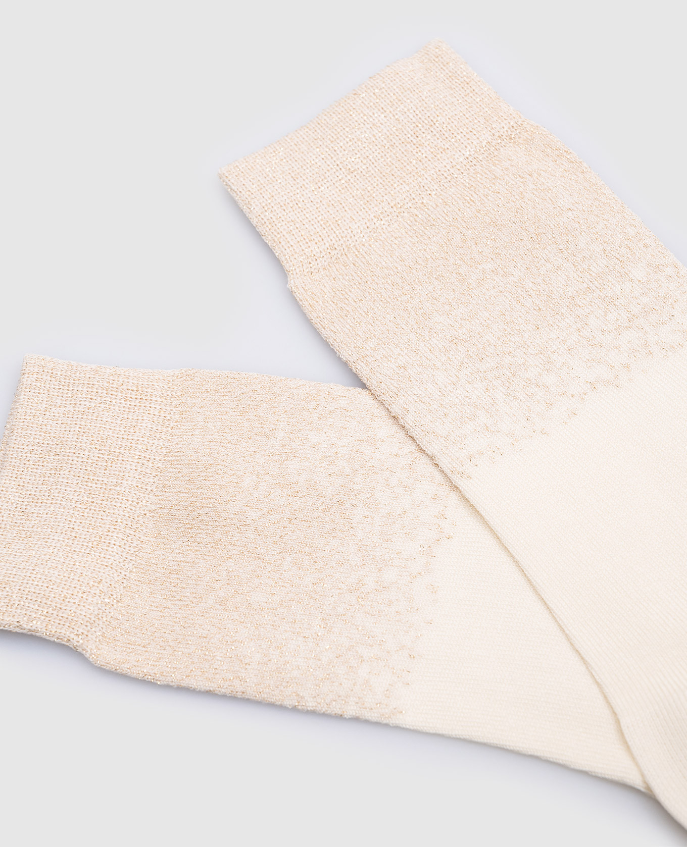

Beige socks with lurex Peserico