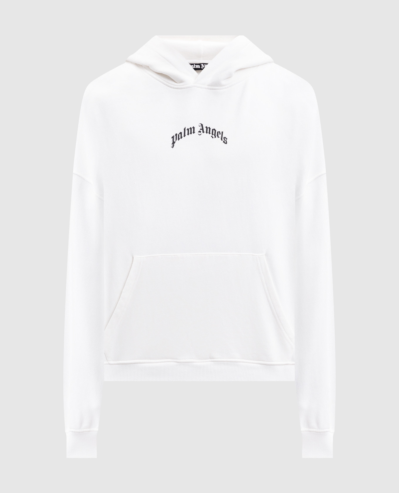 

White hoodie with logo print Palm Angels