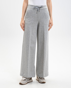 Peserico Gray insulated pants with lurex A04029J001227