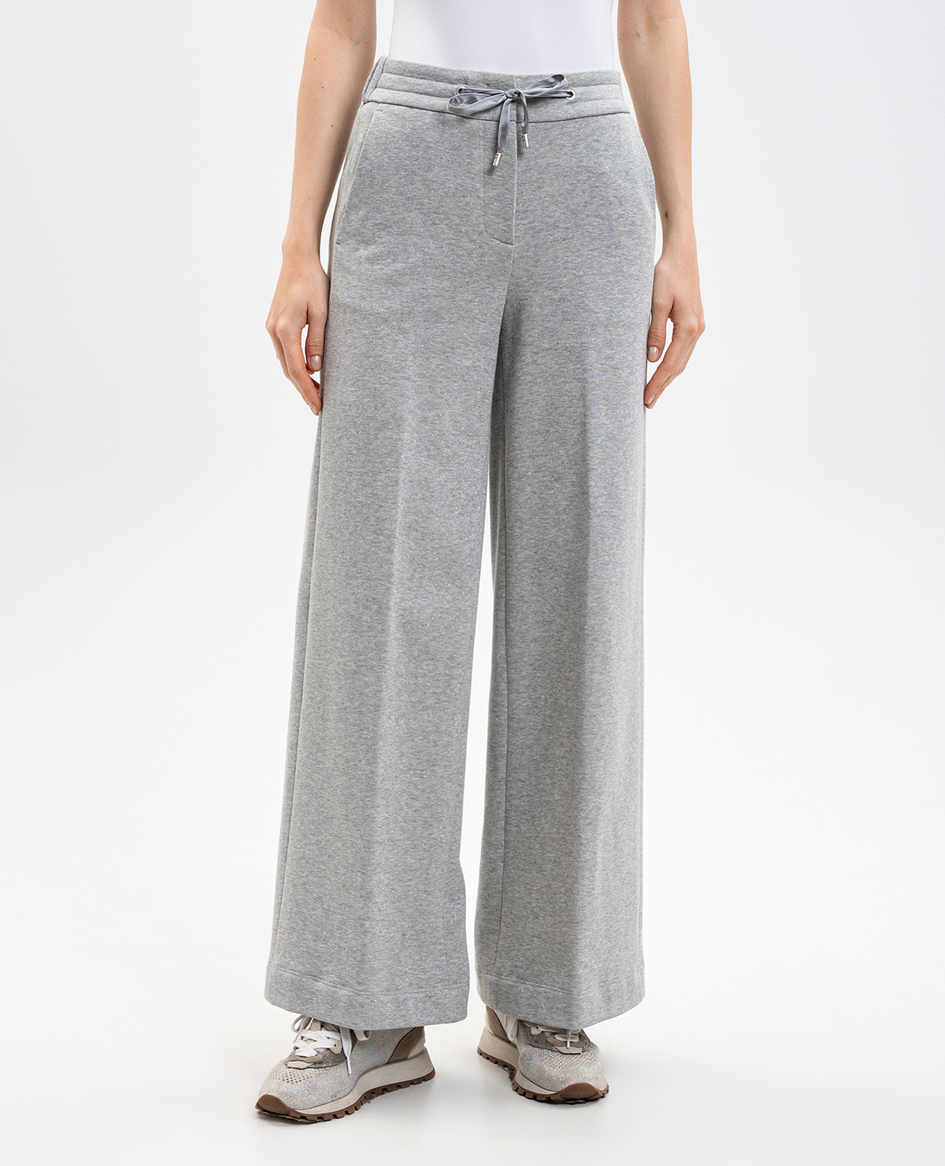 

Gray insulated pants with lurex Peserico, Grey