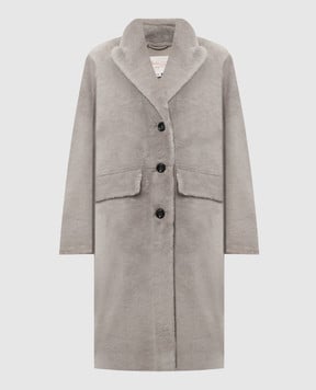 Babe Pay Pls Gray sheepskin coat 2130MERINO