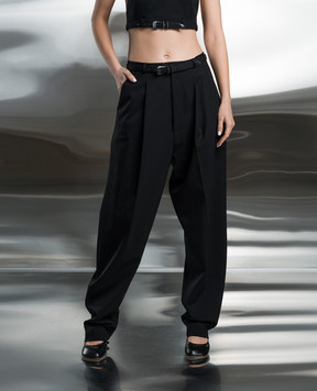 SSHEENA Black pants PIPPO with wool 24SSPIPPOTS24004