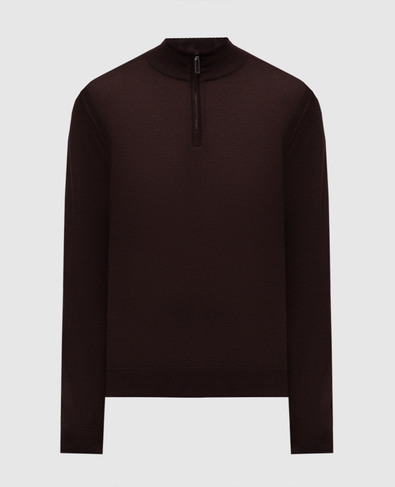 Brown cashmere and silk jumper Stefano Ricci