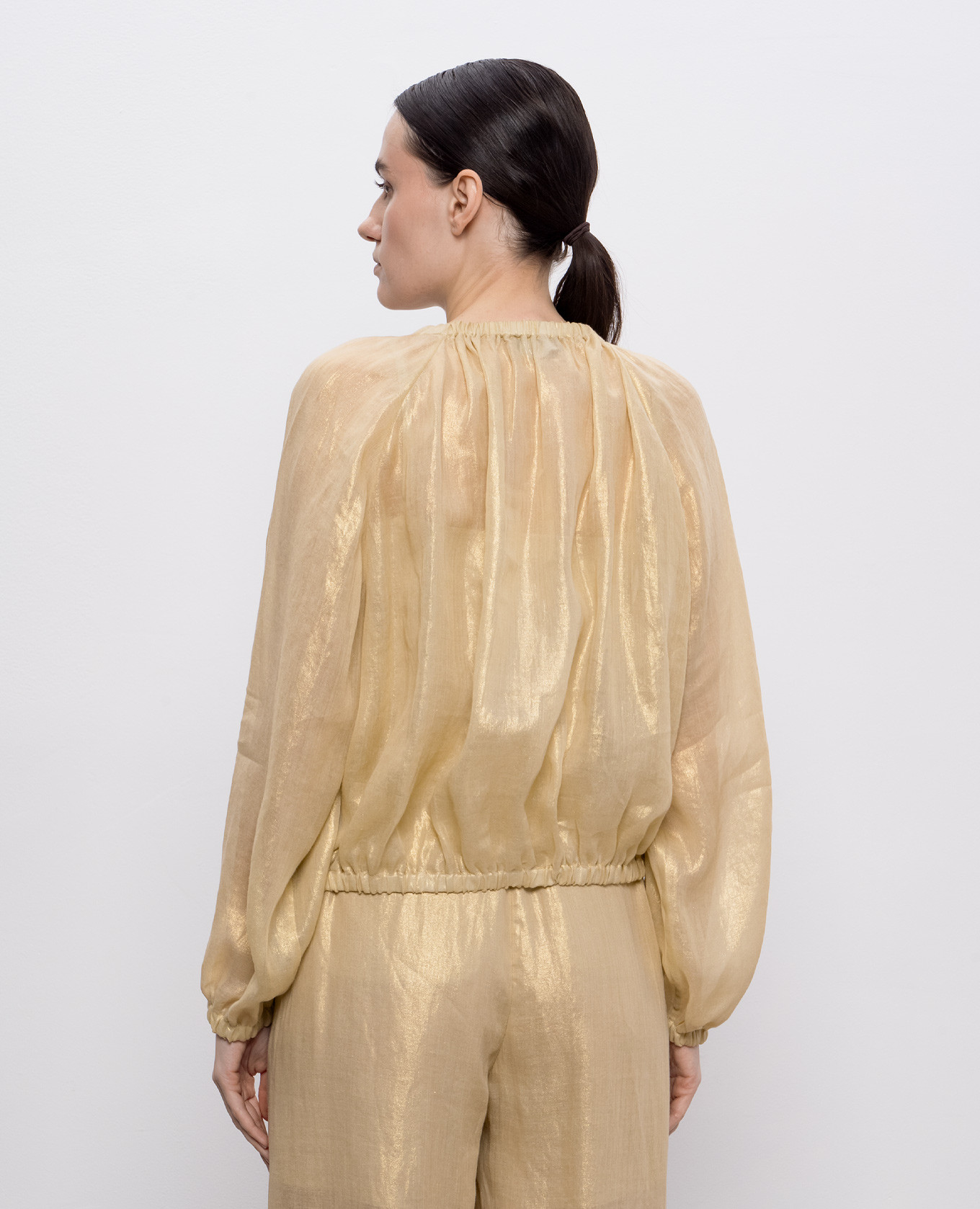

Beige cardigan with frame Peserico