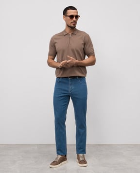 Cashmere&Whiskey Brown polo MB004Z
