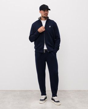 Brunello Cucinelli Blue cashmere cardigan M2219206G